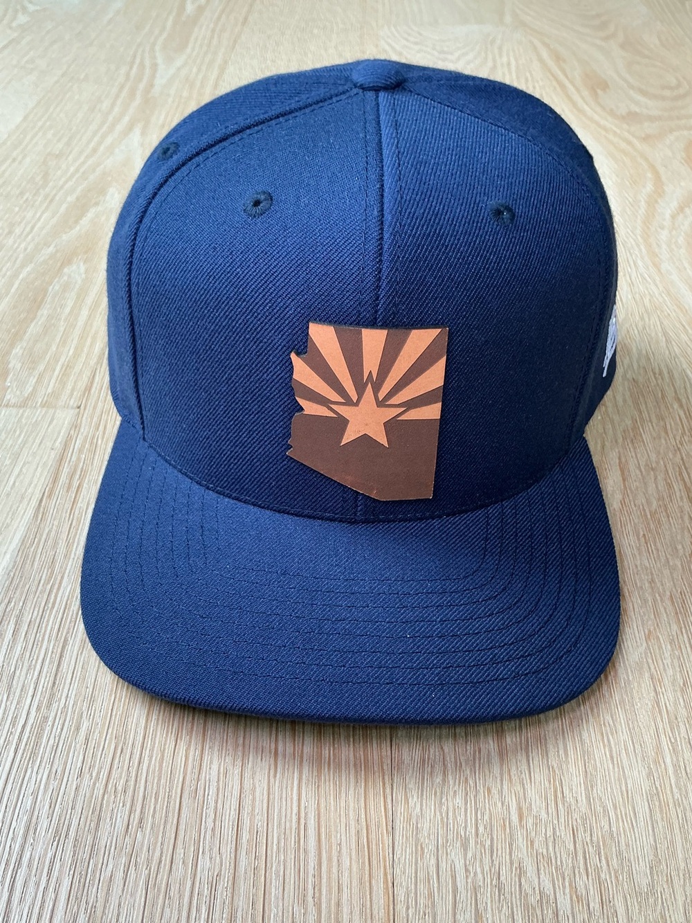 Branded Bills Arizona 48 Essential Flat Snapback Navy Hat OSFM